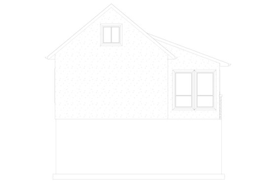 Exterior - Rear Elevation 1 for Traditional House Plan #1060-74, 0 bath