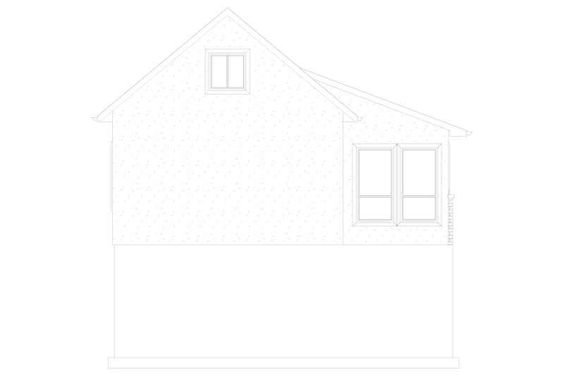 House Blueprint - Exterior - Rear Elevation 1 for Traditional House Plan #1060-74, 0 bath