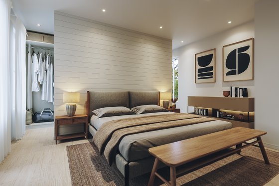 Interior - Bedroom 1 for Farmhouse House Plan #23-2779 - 5 bed, 2.5 bath