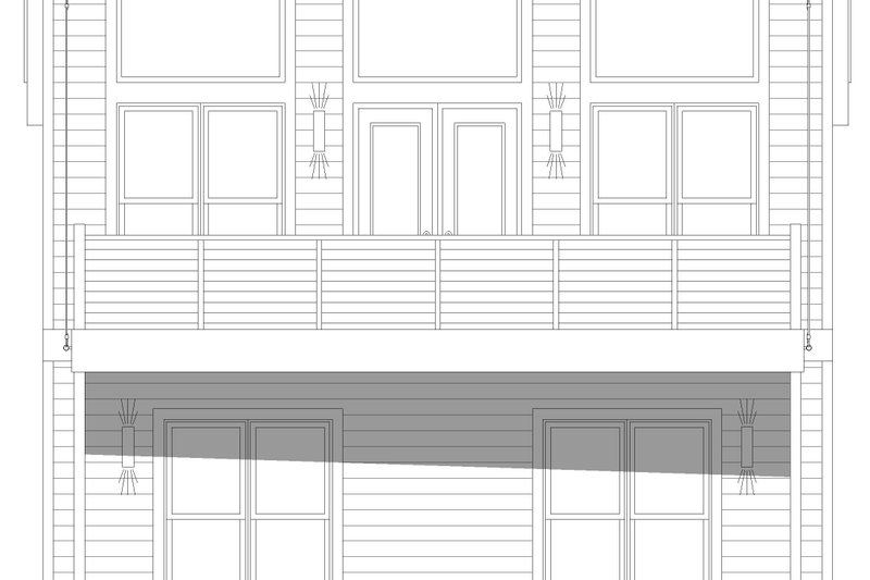 Home Plan - Exterior - Front Elevation 3 for Modern House Plan #932-1293 - 1 bed, 1 bath