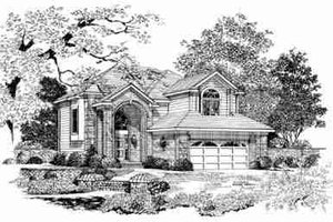 Traditional Exterior - Front Elevation Plan #72-342