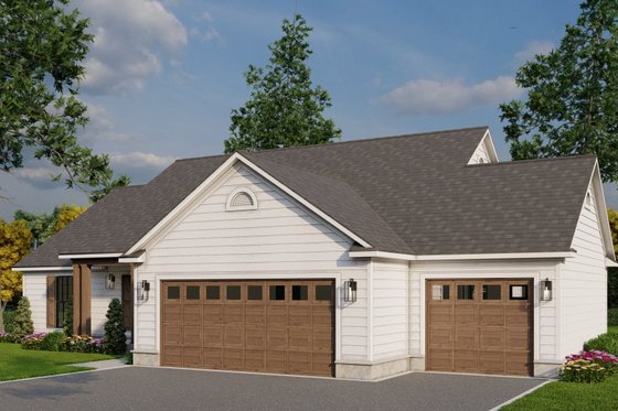 Exterior - Other Elevation for Farmhouse House Plan #923-438 - 3 bed, 2 bath