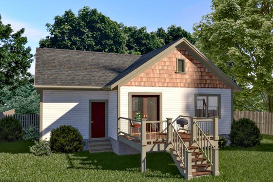 Exterior - Front Elevation 3 for Cottage House Plan #79-132 - 3 bed, 2 bath