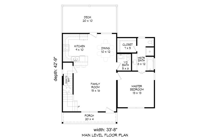 House Plan Design - Floor Plan - Main Floor for Country House Plan #932-392 - 4 bed, 3.5 bath