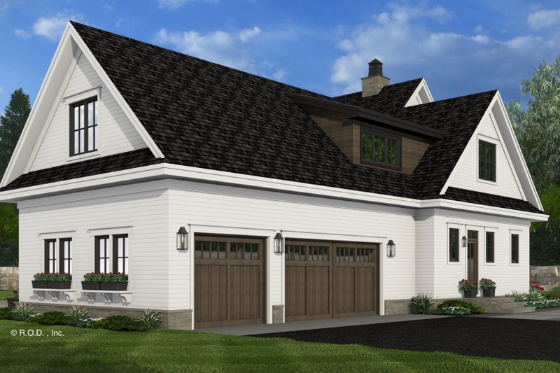 House Design - Exterior - Rear Elevation 2 for Farmhouse House Plan #51-1256 - 5 bed, 4.5 bath