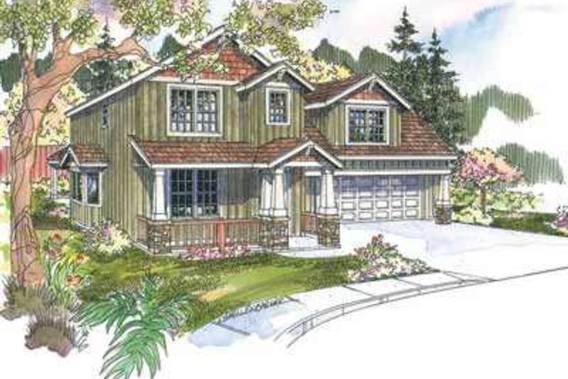 Dream House Plan - Craftsman Exterior - Front Elevation Plan #124-612