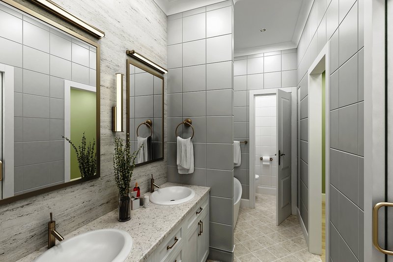 Home Plan - Interior - Master Bathroom for Farmhouse House Plan #45-622 - 3 bed, 2 bath