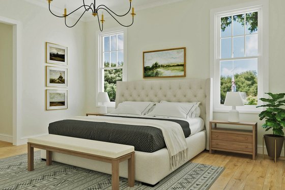 Interior - Master Bedroom for Tudor House Plan #461-101 - 5 bed, 3 bath