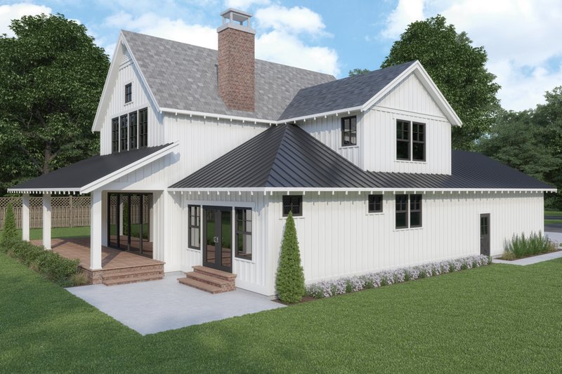 Architectural House Design - Exterior - Other Elevation 1 for Farmhouse House Plan #1070-3 - 4 bed, 3 bath