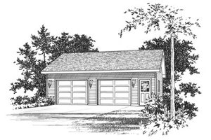 Traditional Exterior - Front Elevation Plan #22-411