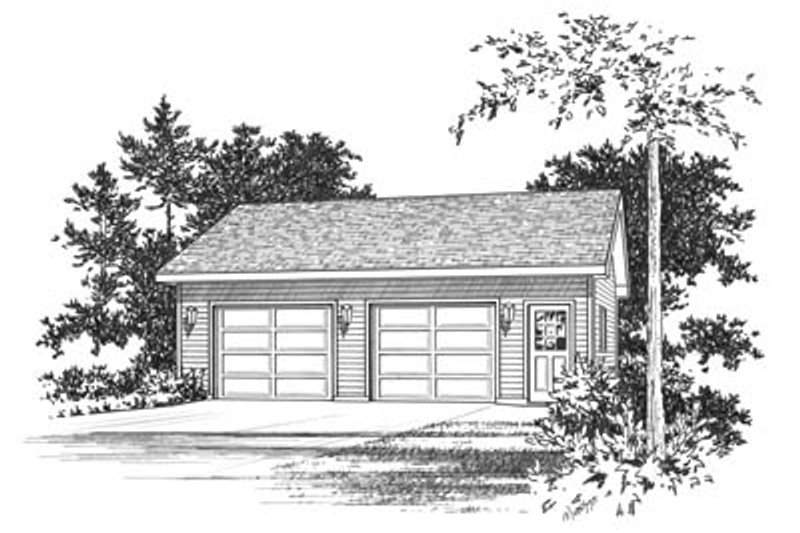 House Blueprint - Traditional Exterior - Front Elevation Plan #22-411