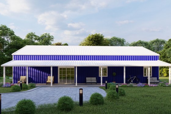 Exterior - Other Elevation 7 for Barndominium House Plan #1107-34 - 3 bed, 2 bath