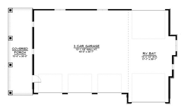 Architectural House Design - Craftsman Floor Plan - Main Floor Plan #1064-146