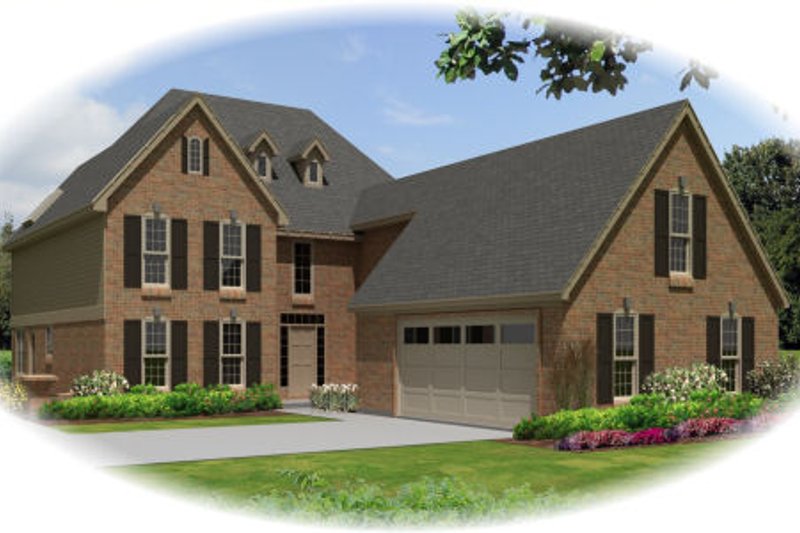European Style House Plan - 3 Beds 2.5 Baths 3020 Sq/Ft Plan #81-13879
