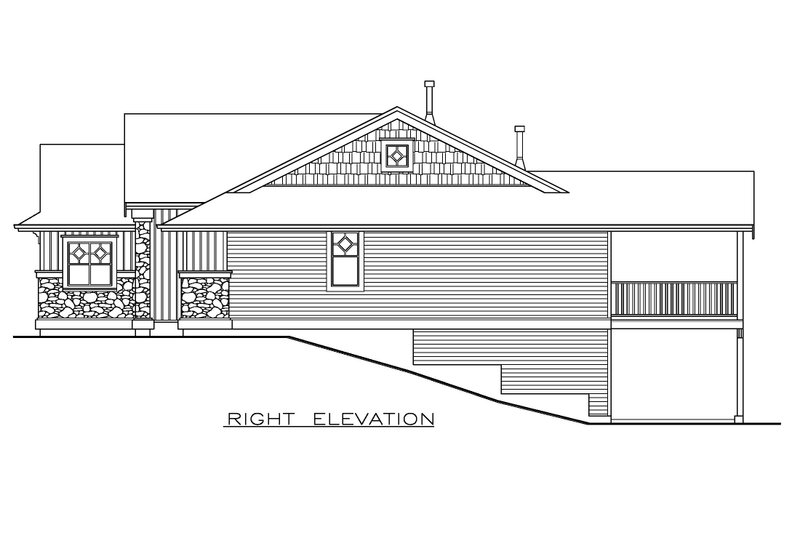 Home Plan - Exterior - Other Elevation 1 for Craftsman House Plan #1100-167 - 3 bed, 2 bath