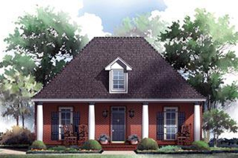 Architectural House Design - Southern Exterior - Front Elevation Plan #21-229