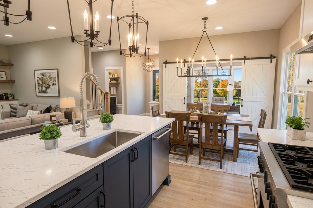 Interior - Kitchen for Farmhouse House Plan #51-1527 - 3 bed, 2.5 bath