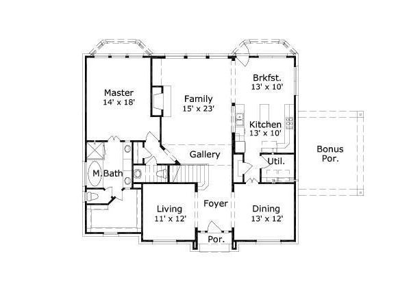 European Floor Plan - Main Floor Plan #411-510