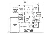 European Style House Plan - 3 Beds 4.5 Baths 4604 Sq/Ft Plan #20-2203 