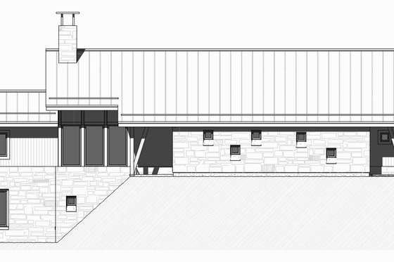 Exterior - Front Elevation 4 for Cabin House Plan #901-129 - 3 bed, 2.5 bath