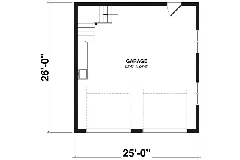 Home Plan - Floor Plan - Main Floor for Farmhouse House Plan #23-2849, 0 bath