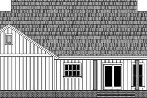 Exterior - Rear Elevation for Farmhouse House Plan #21-485 - 3 bed, 2.5 bath