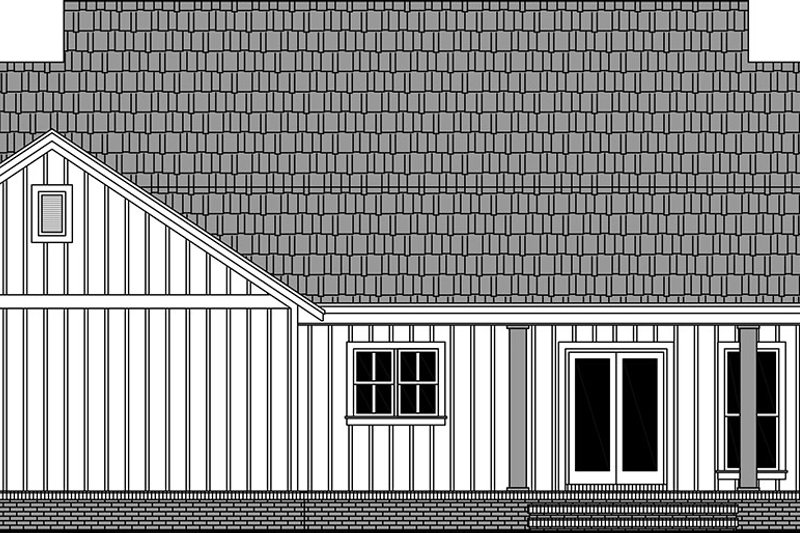 House Plan Design - Exterior - Rear Elevation for Farmhouse House Plan #21-485 - 3 bed, 2.5 bath