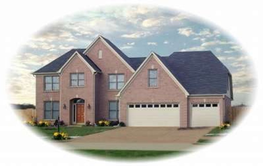 Exterior - Front Elevation 2 for Traditional House Plan #81-906 - 4 bed, 3.5 bath