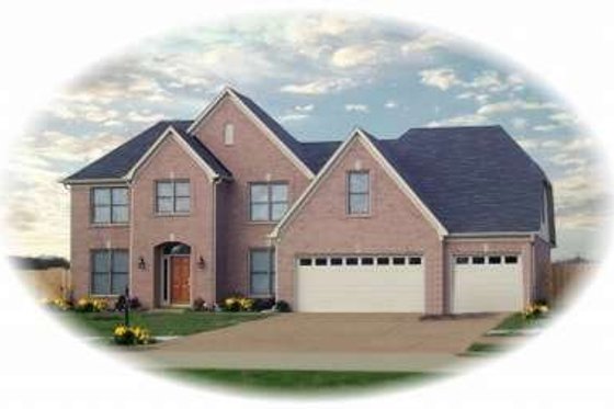 Exterior - Front Elevation for Traditional House Plan #81-906 - 4 bed, 3.5 bath