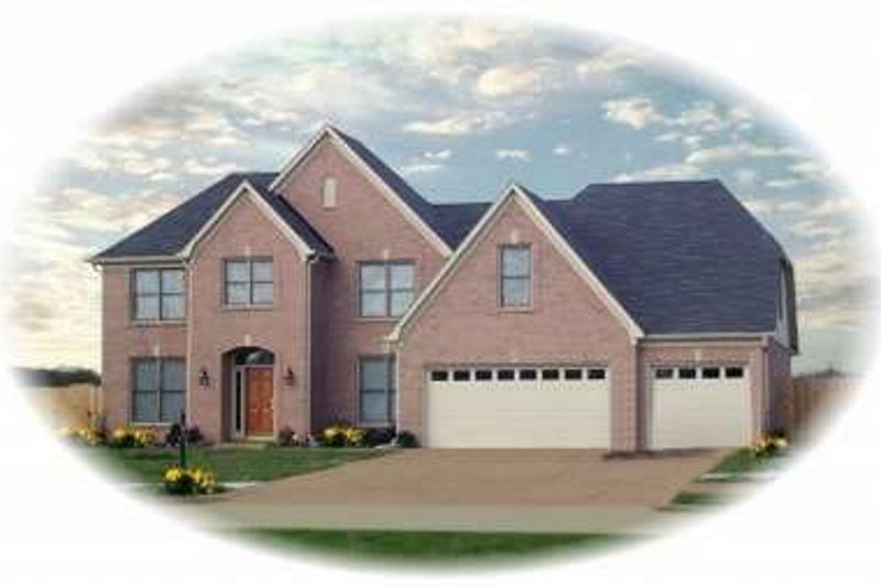 Exterior - Front Elevation 2 for Traditional House Plan #81-906 - 4 bed, 3.5 bath
