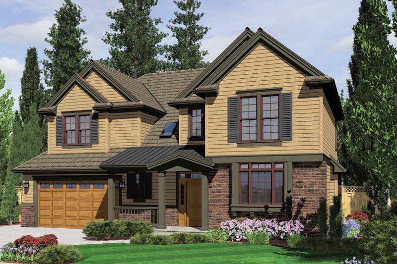 Home Plan - Country Exterior - Front Elevation Plan #48-635