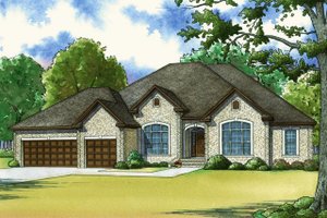 Traditional Exterior - Front Elevation Plan #923-64