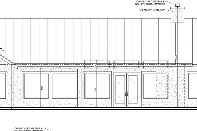 Dream House Plan - Exterior - Rear Elevation for Modern House Plan #1110-27 - 3 bed, 3 bath