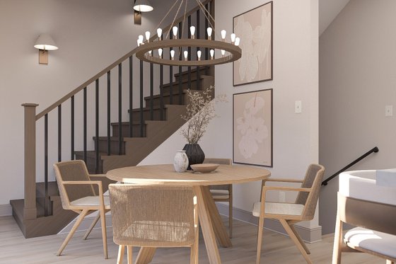 Interior - Dining Room 1 for Craftsman House Plan #455-727 - 2 bed, 2.5 bath