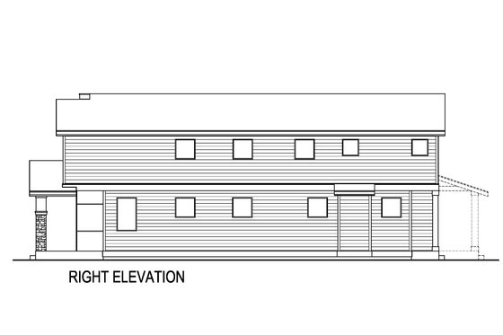 Exterior - Other Elevation 1 for Contemporary House Plan #569-63 - 5 bed, 3 bath