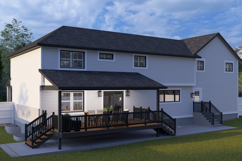 Dream House Plan - Exterior - Rear Elevation for Traditional House Plan #1060-427 - 4 bed, 2.5 bath