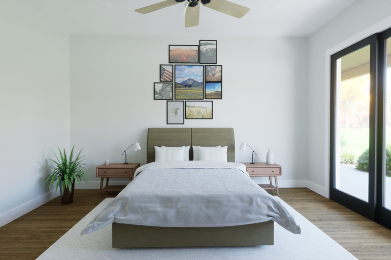 Architectural House Design - Interior - Master Bedroom for Barndominium House Plan #1116-15 - 4 bed, 3.5 bath