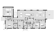 Modern Style House Plan - 3 Beds 2.5 Baths 2599 Sq/Ft Plan #496-24 