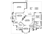 European Style House Plan - 4 Beds 3.5 Baths 2552 Sq/Ft Plan #40-432 