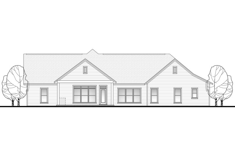 Dream House Plan - Exterior - Rear Elevation for Craftsman House Plan #430-104 - 4 bed, 3 bath
