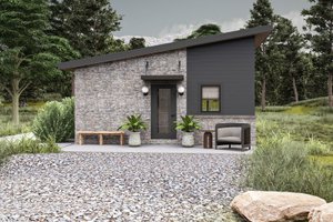 Modern Exterior - Front Elevation Plan #455-433