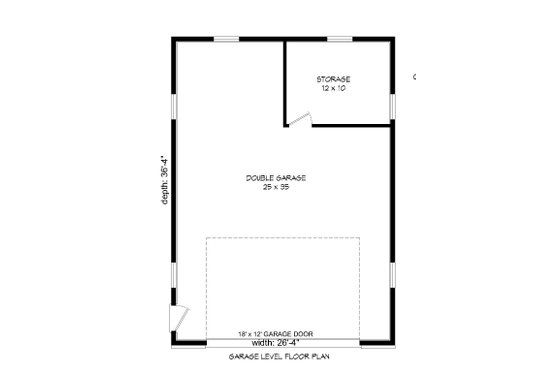 Floor Plan - Main Floor for Country House Plan #932-245, 0 bath