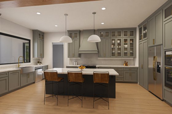 Interior - Kitchen for Traditional House Plan #430-383 - 5 bed, 4.5 bath