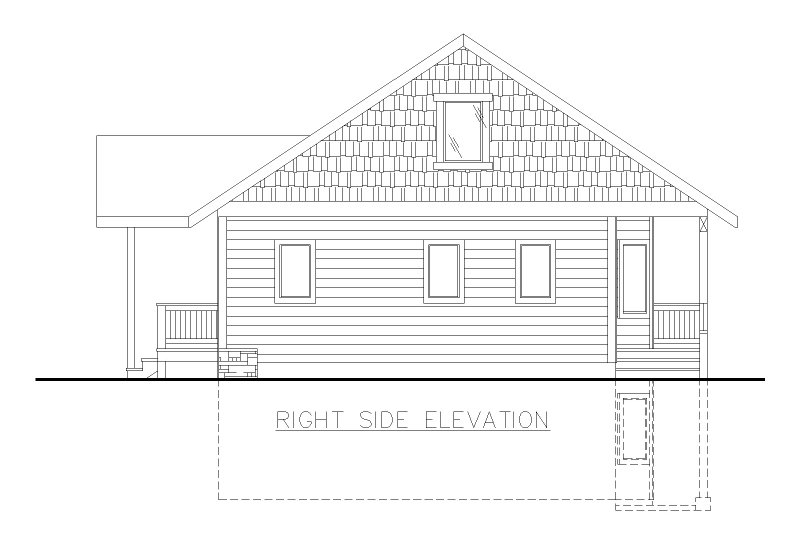 Dream House Plan - Exterior - Other Elevation 1 for Craftsman House Plan #117-1020 - 2 bed, 2.5 bath