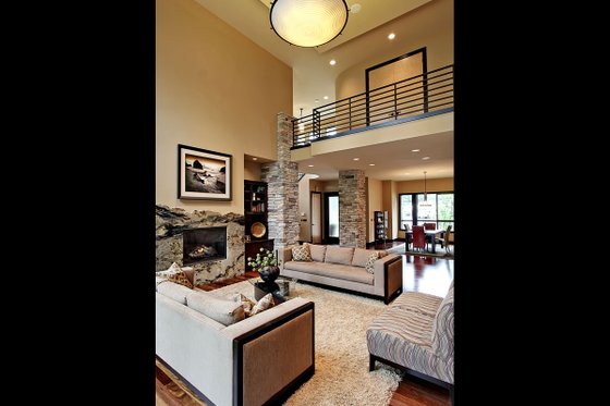 Interior - Family Room 4 for Modern House Plan #132-221 - 4 bed, 4.5 bath