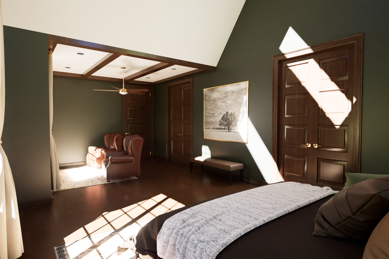 Dream House Plan - Interior - Master Bedroom 1 for European House Plan #1116-20 - 5 bed, 3.5 bath