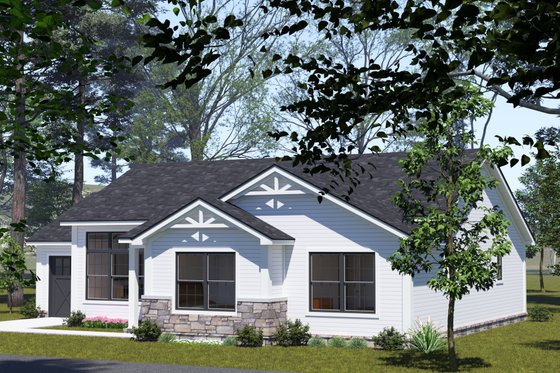 Exterior - Other Elevation for Contemporary House Plan #513-2344 - 3 bed, 2 bath