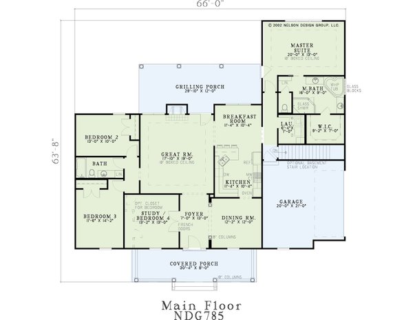 Home Plan - Farmhouse Floor Plan - Main Floor Plan #17-531