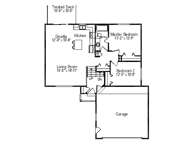 Traditional Floor Plan - Main Floor Plan #49-177