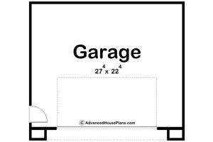Floor Plan - Main Floor for Modern House Plan #455-506, 0 bath